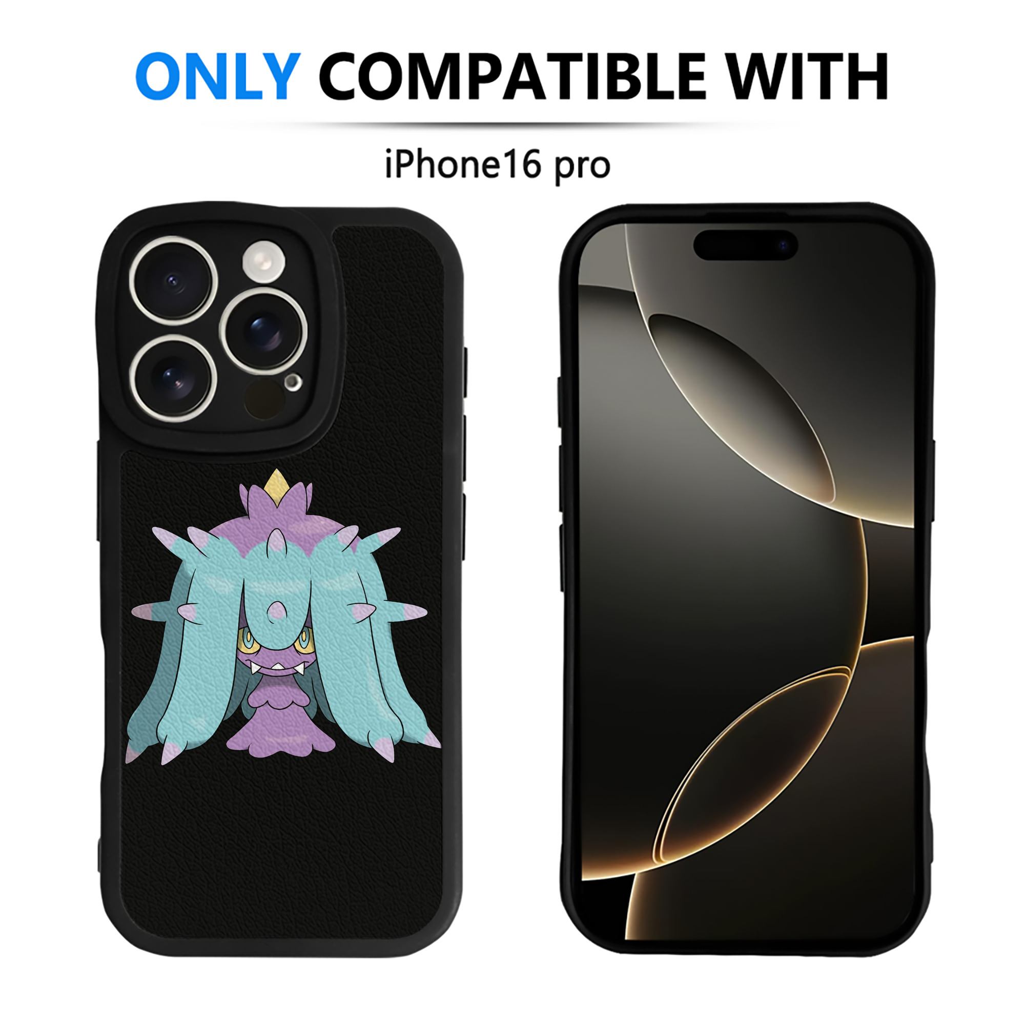 （画像用） ポケットモンスター Pokémon 【iPhone 16シリーズ対応】シリコンスマホケース（レザー調） 材質：シリコン